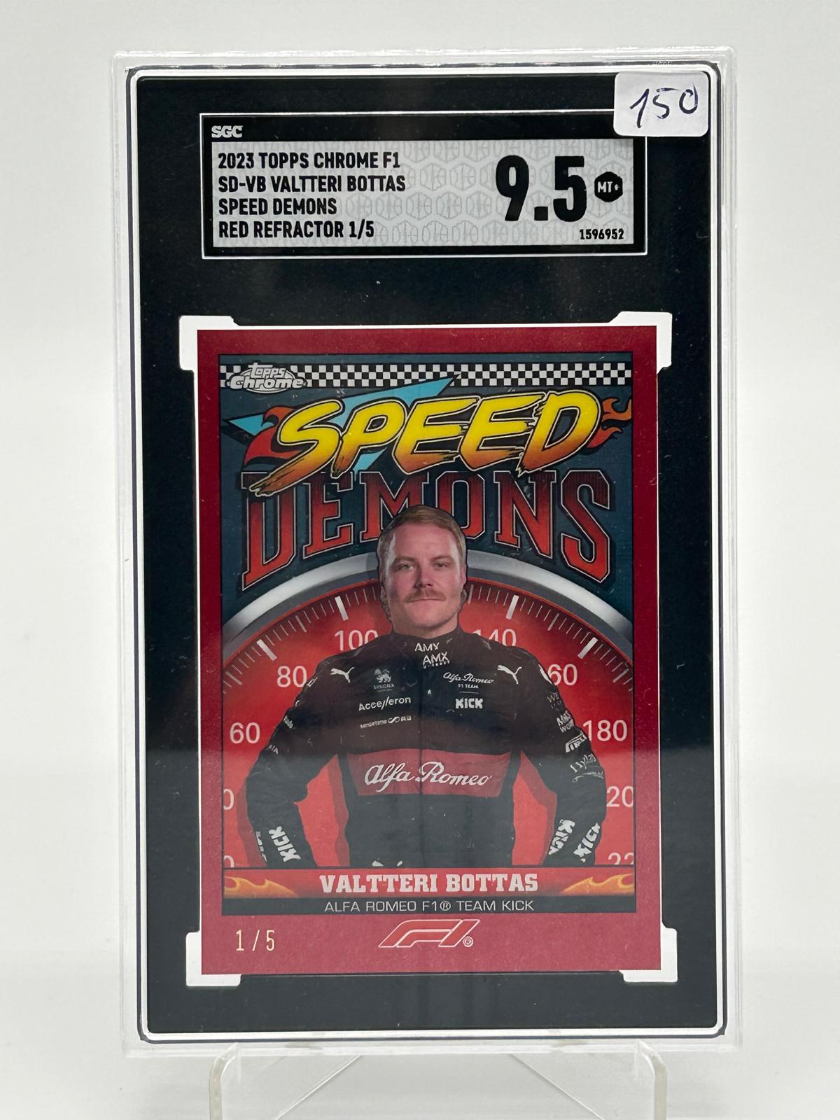 2023 Topps Chrome F1 - Valtteri Bottas Speed Demons /5 SGC 9,5
