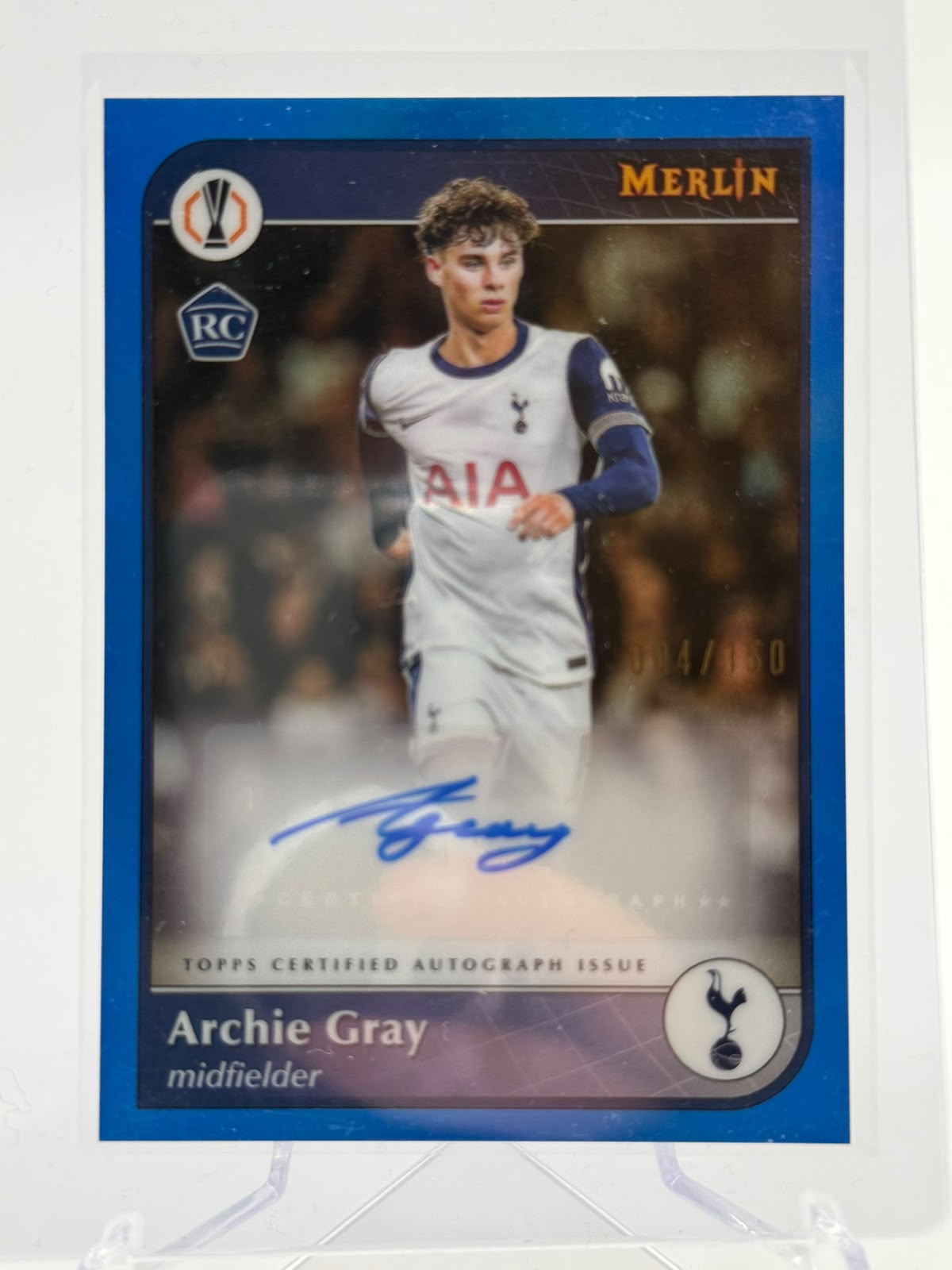 2025 Topps Merlin UCC Archie Grey Auto 004/150