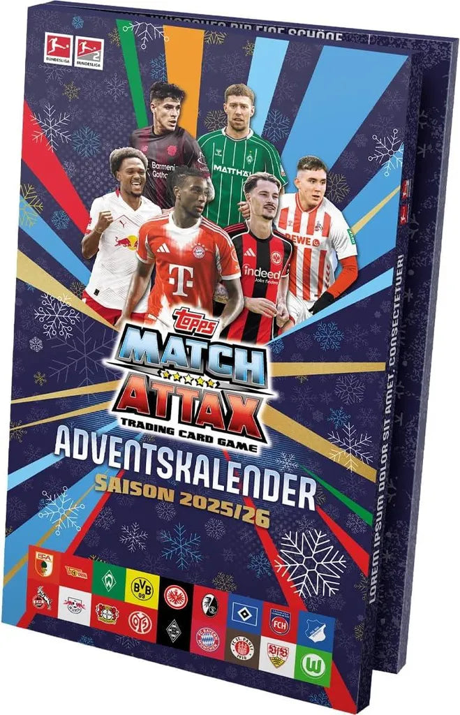 Topps Bundesliga Match Attax Adventskalender Saison 2025/26