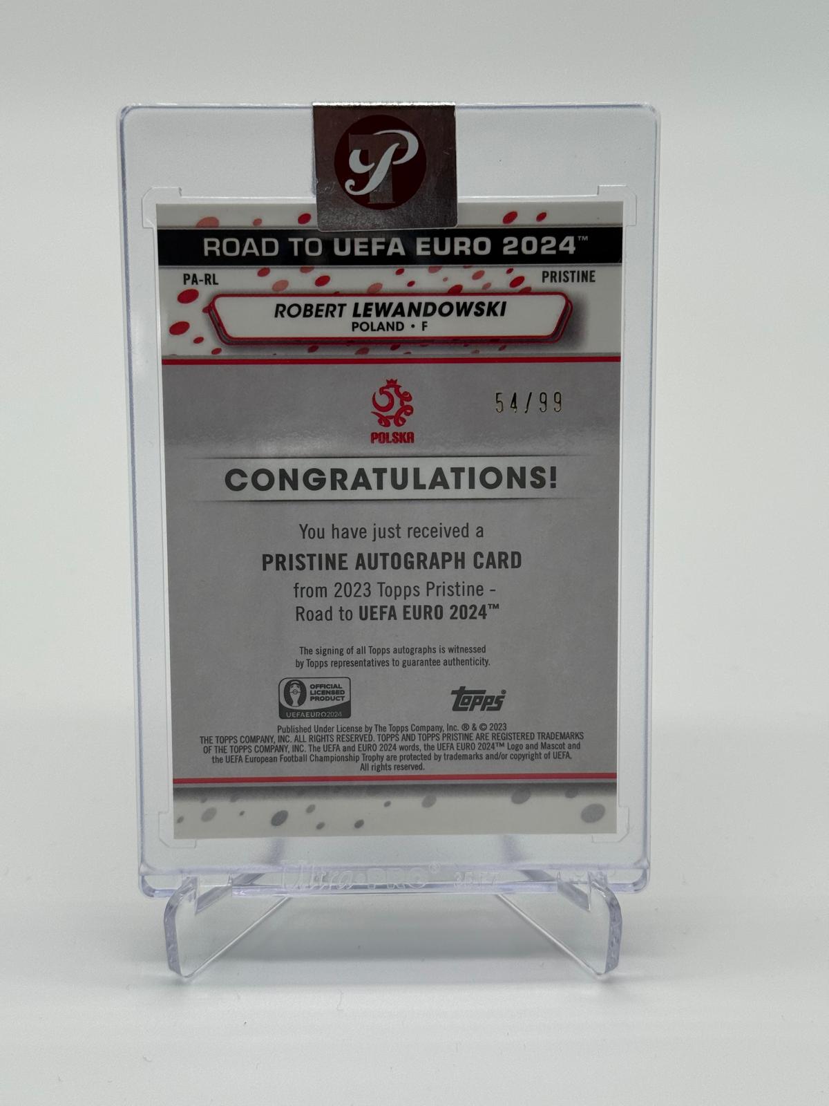 2023 Topps Pristine Robert Lewandowski Auto /99