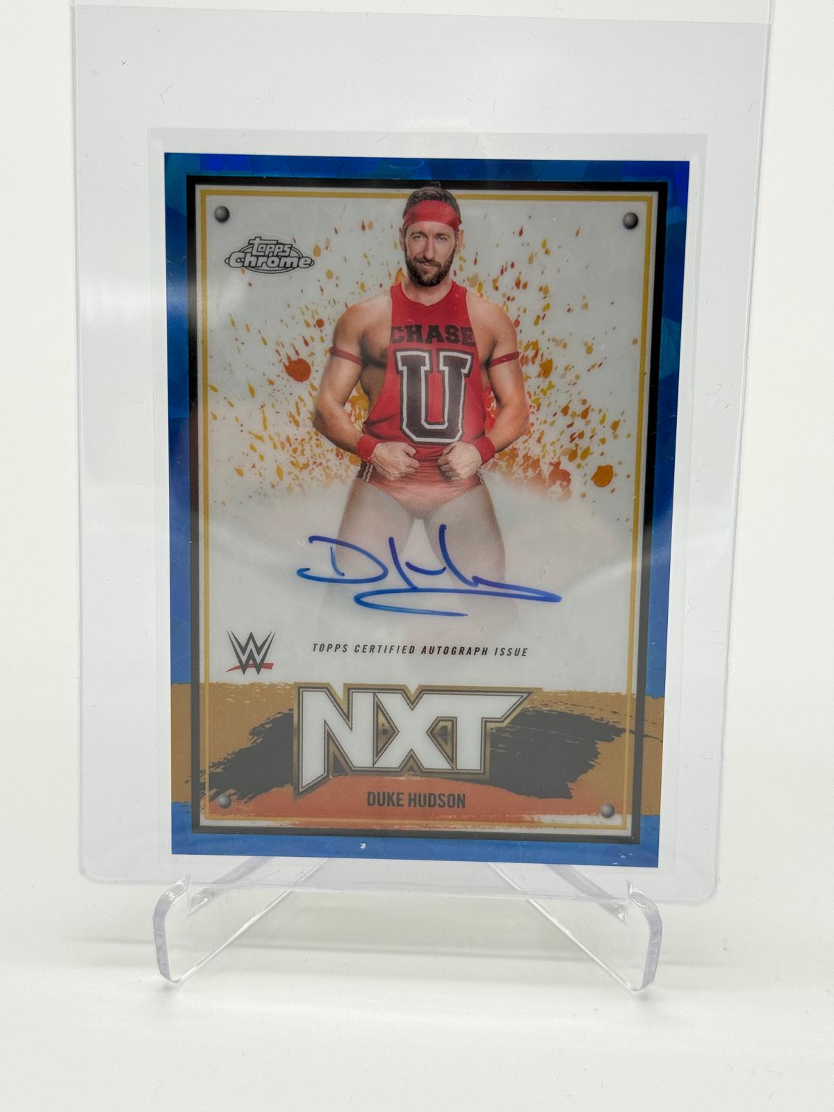 2025 Topps Chrome WWE Sapphire Duke Hudson NXT Auto