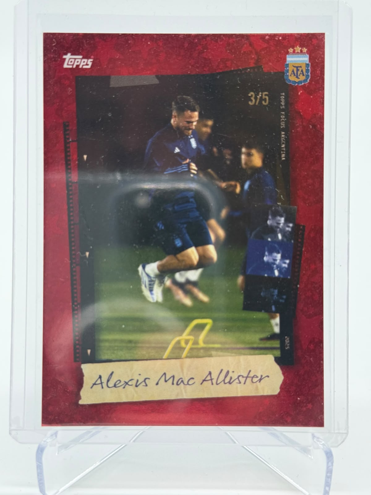 2025 Topps Focus Argentina Alexis Mac Allister 3/5