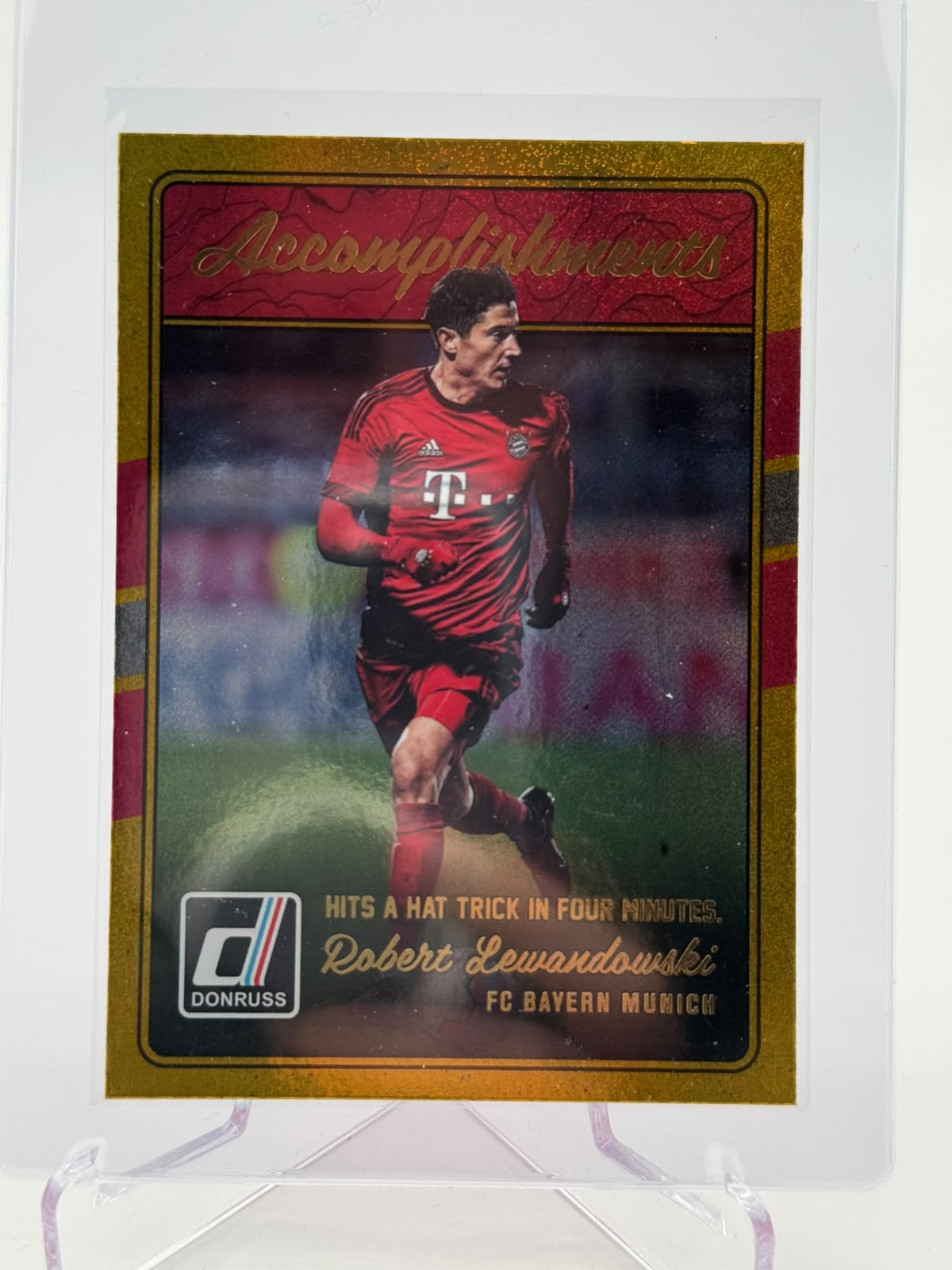 2016-17 Panini Donruss Robert Lewandowski Accomplishments Gold