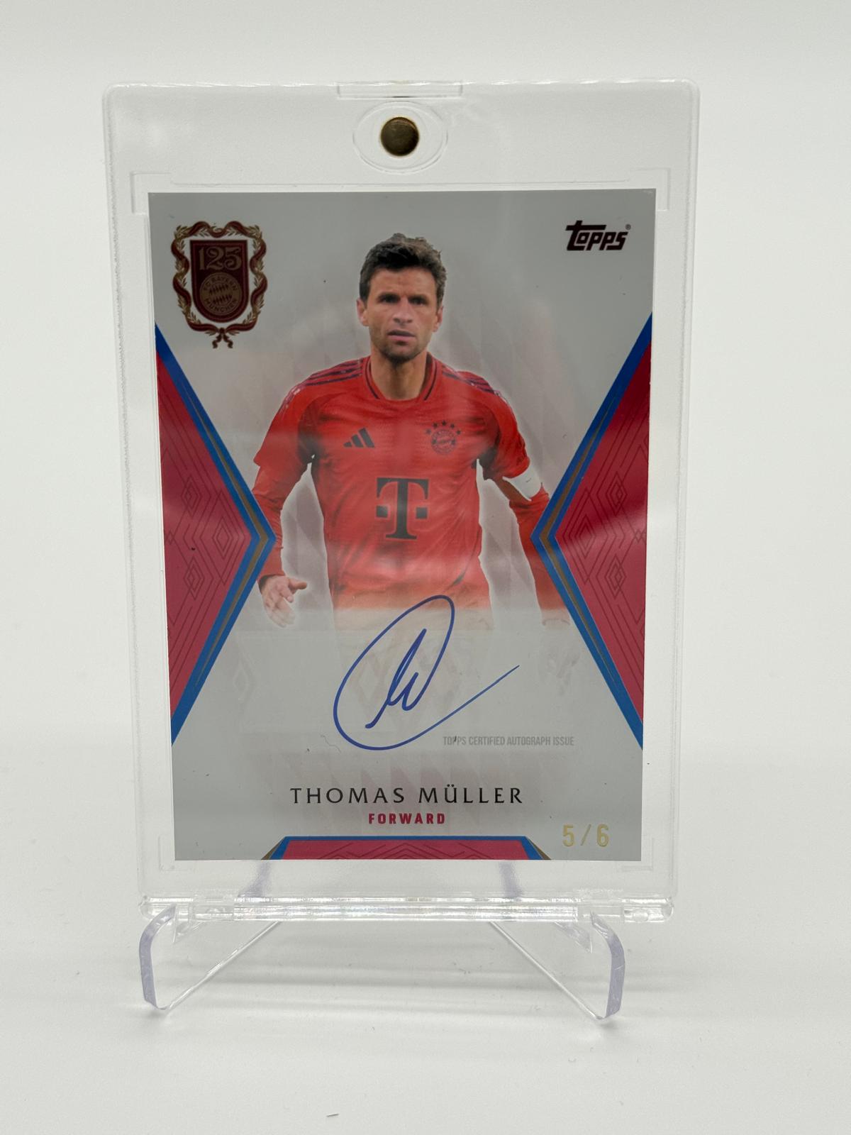 2024-25 Topps FC Bayern München 125 Years Anniversary Thomas Müller Auto /6