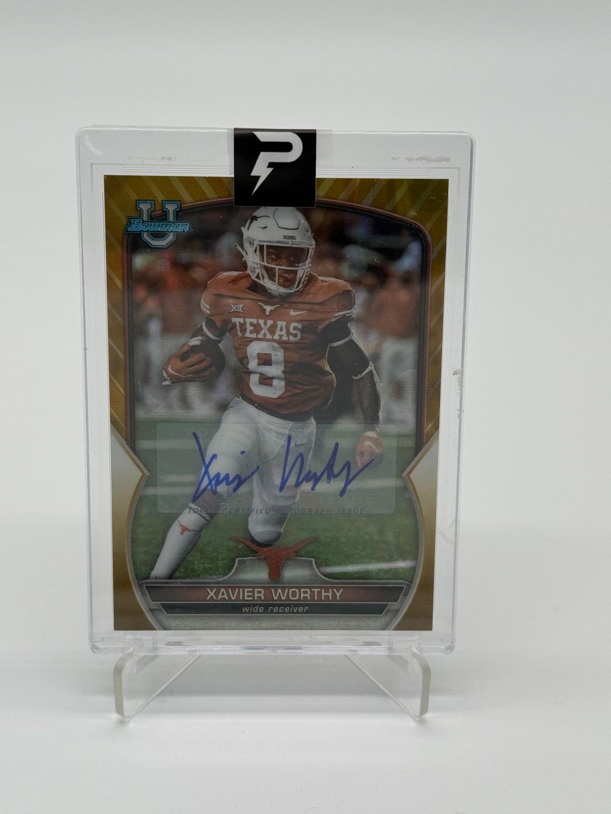 2022 Bowman U Chrome Xavier Worthy Gold Refractor Auto 03/50