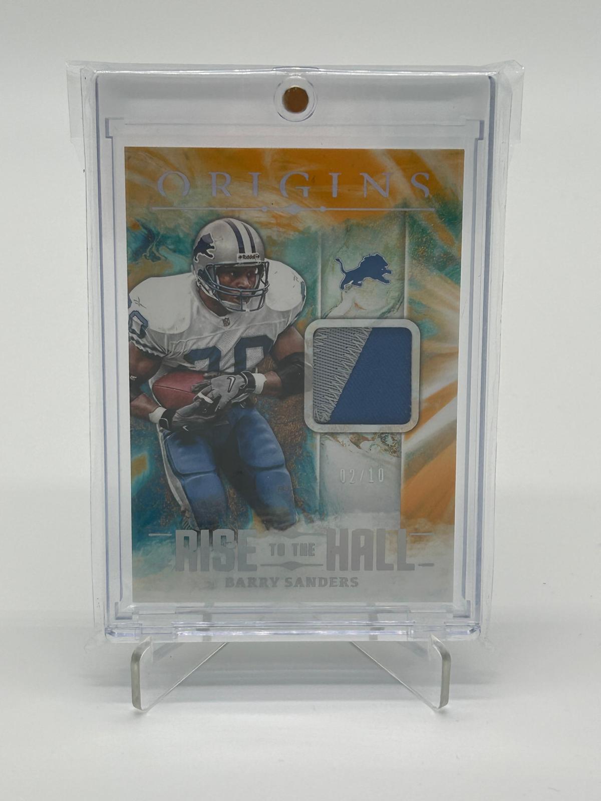 2024 Panini Origins Football Barry Sanders Rise of the Hall Patch /10