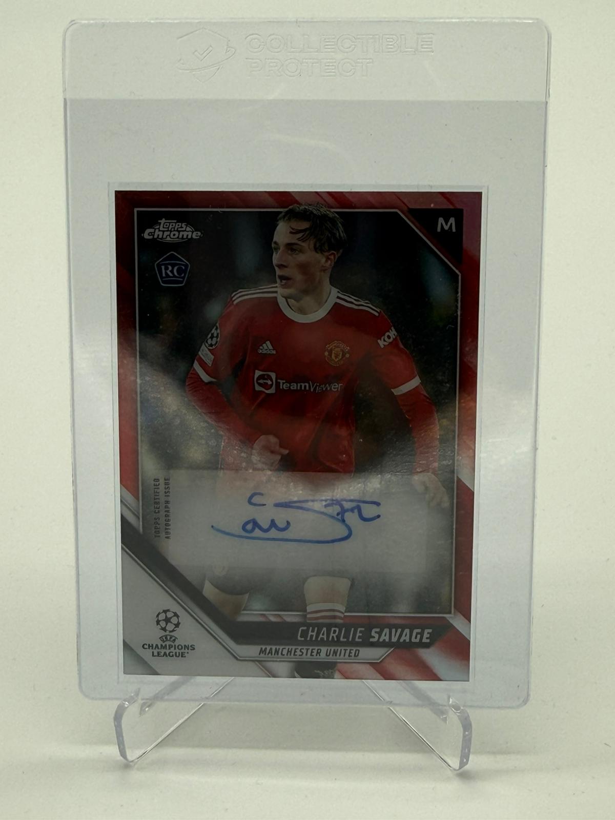 2022 Topps UEFA Champions League Charlie Savage Auto 04/10