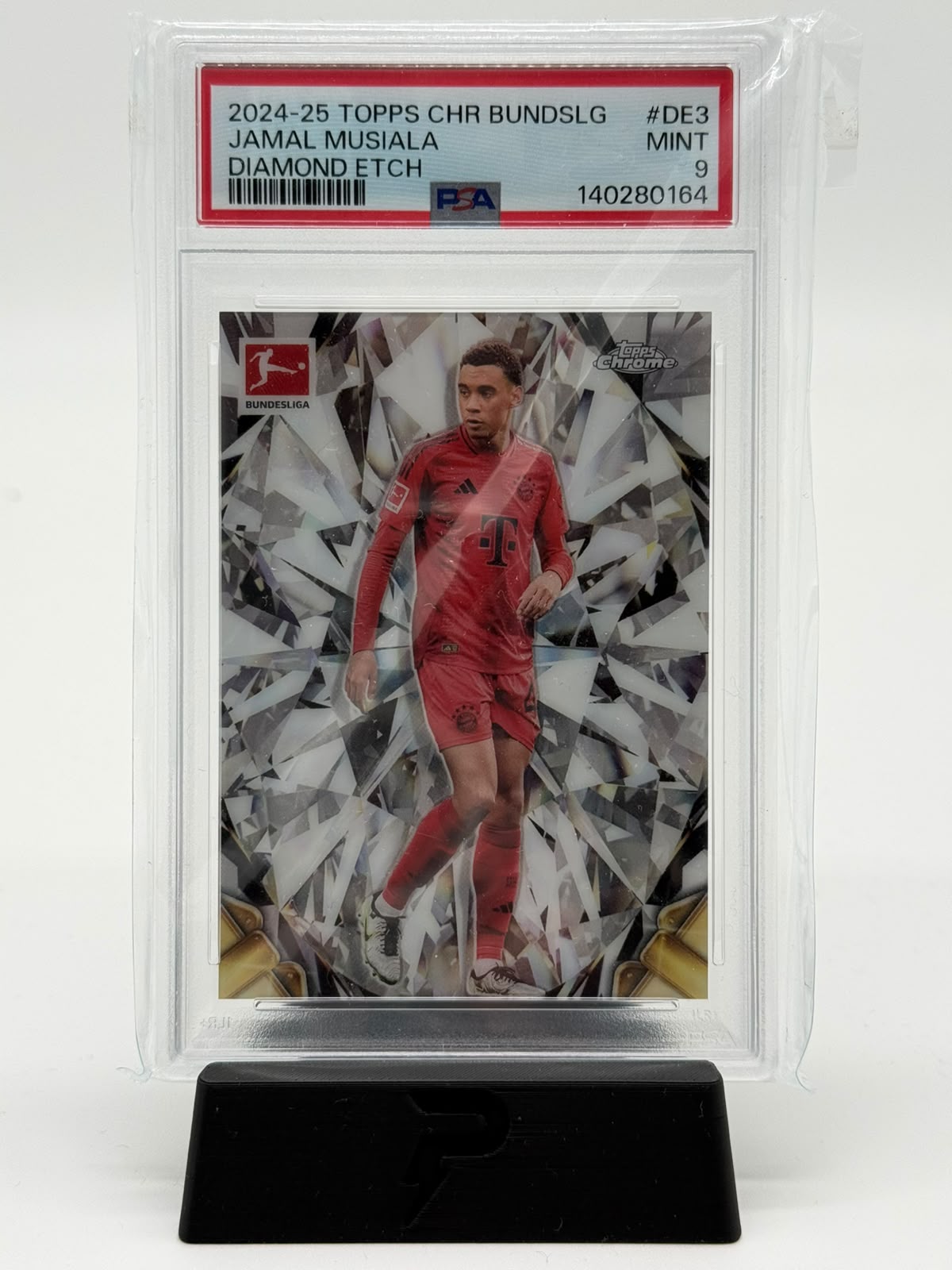 2024-25 Topps Chrome Bundesliga Jamal Musiala Diamond Etch PSA 9