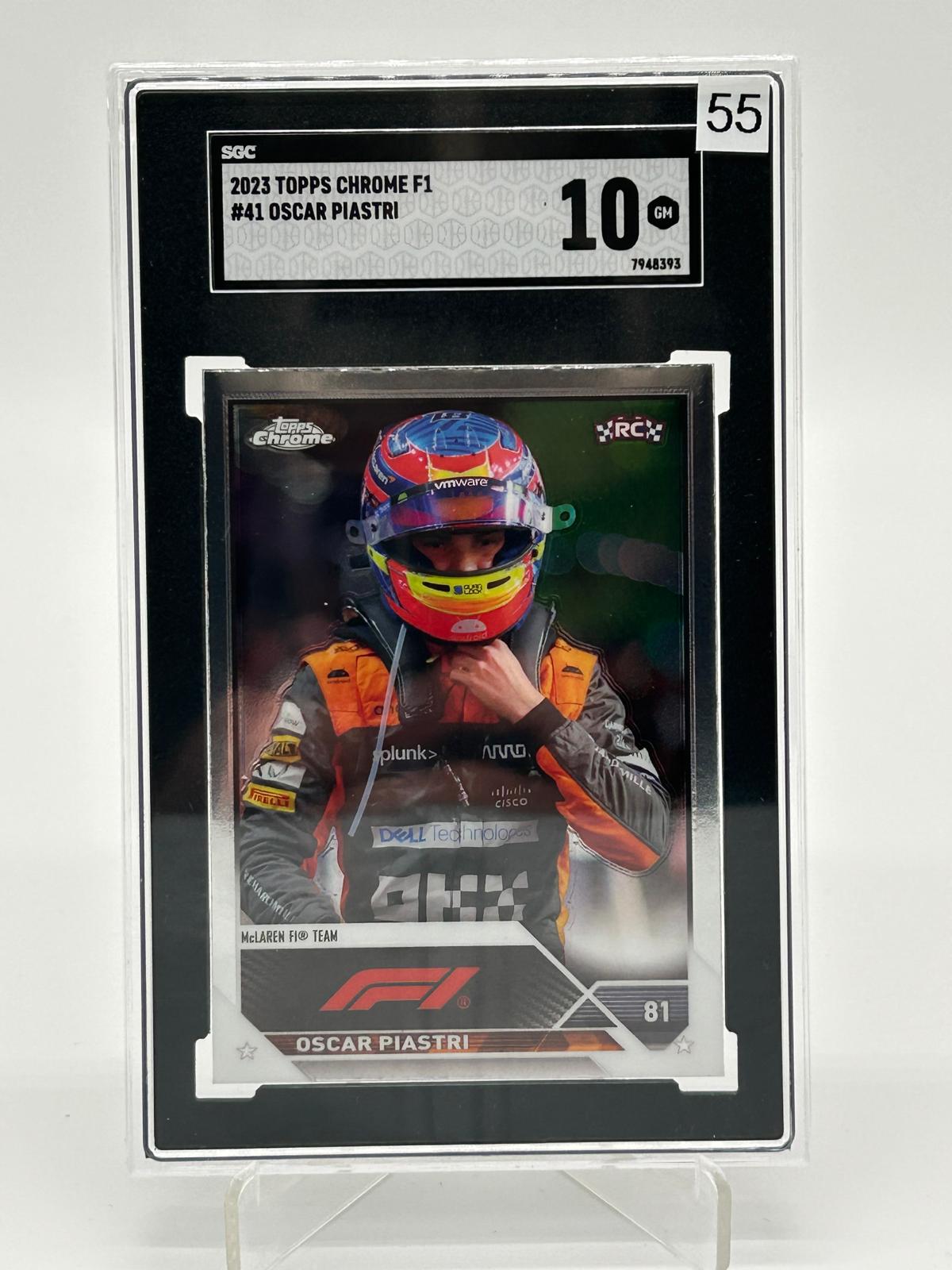 2023 Topps Chrome F1 - Oscar Piastri SGC 10