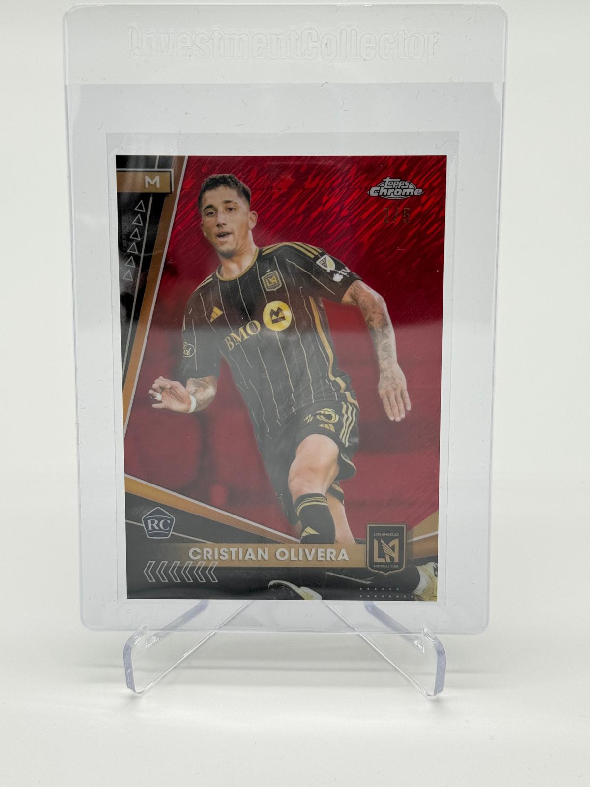 2024 Topps Chrome MLS Cristian Olivera RC /5