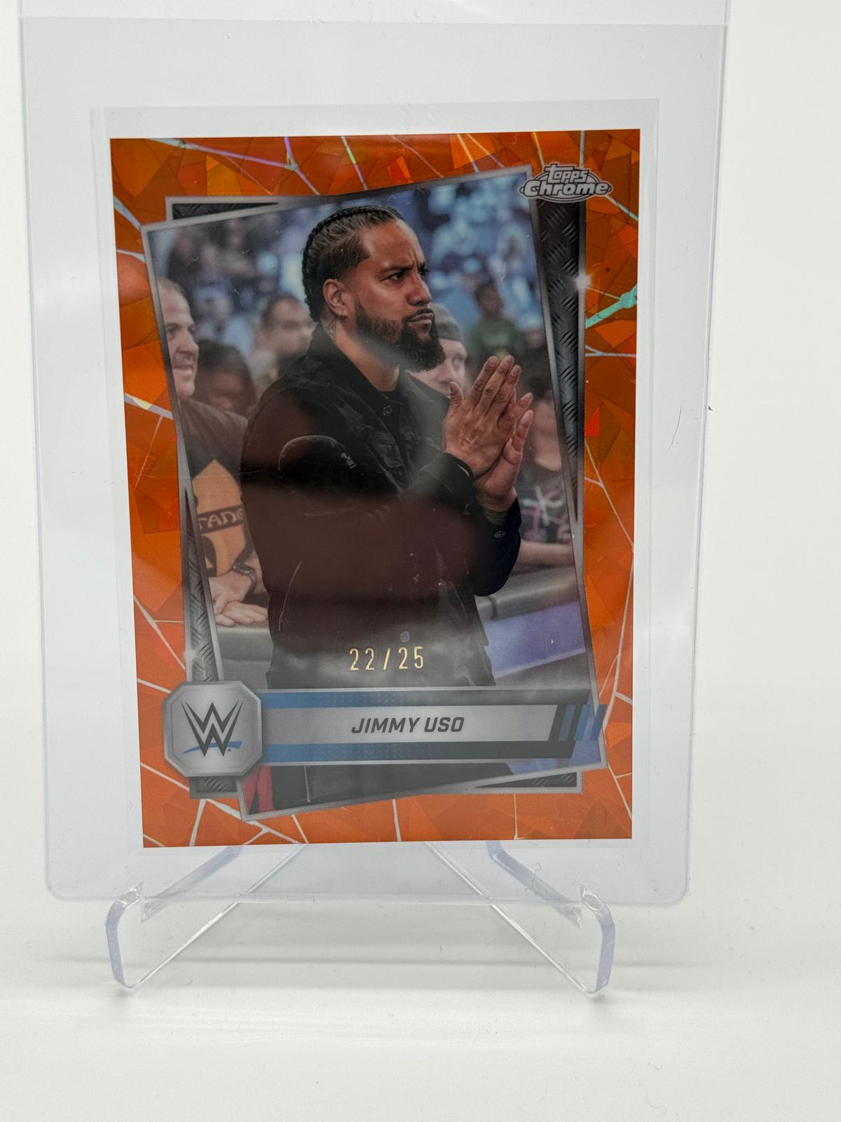 2025 Topps Chrome WWE Sapphire Jimmy Uso /25