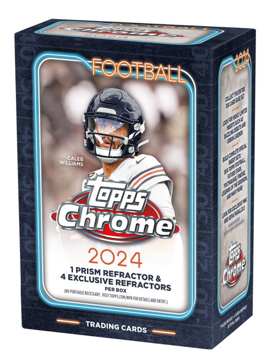 2024 Topps Chrome Football Blaster Box (SEALED)