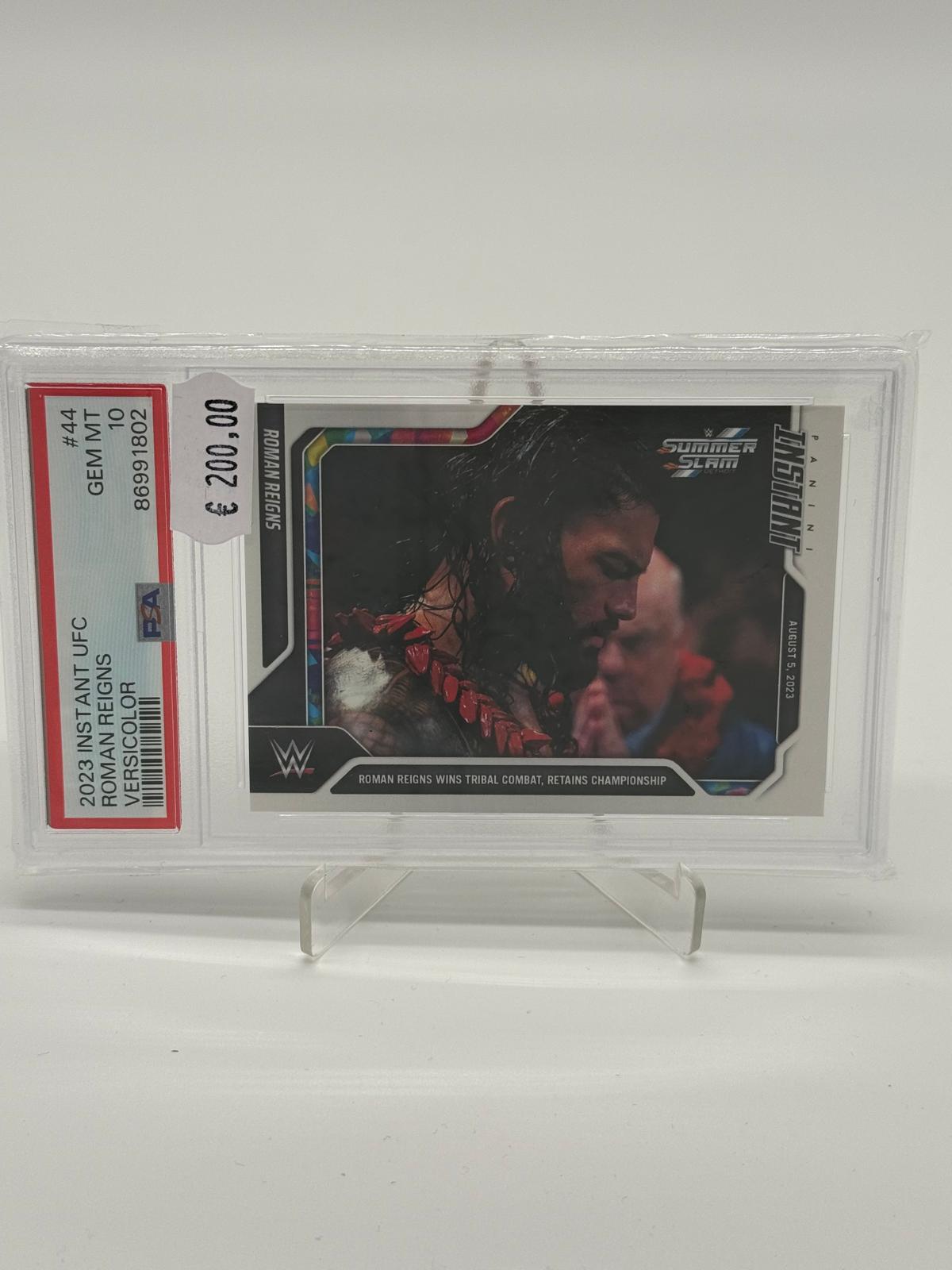 2023 Panini Instant UFC Roman Reigns Versicolor /5 PSA 10