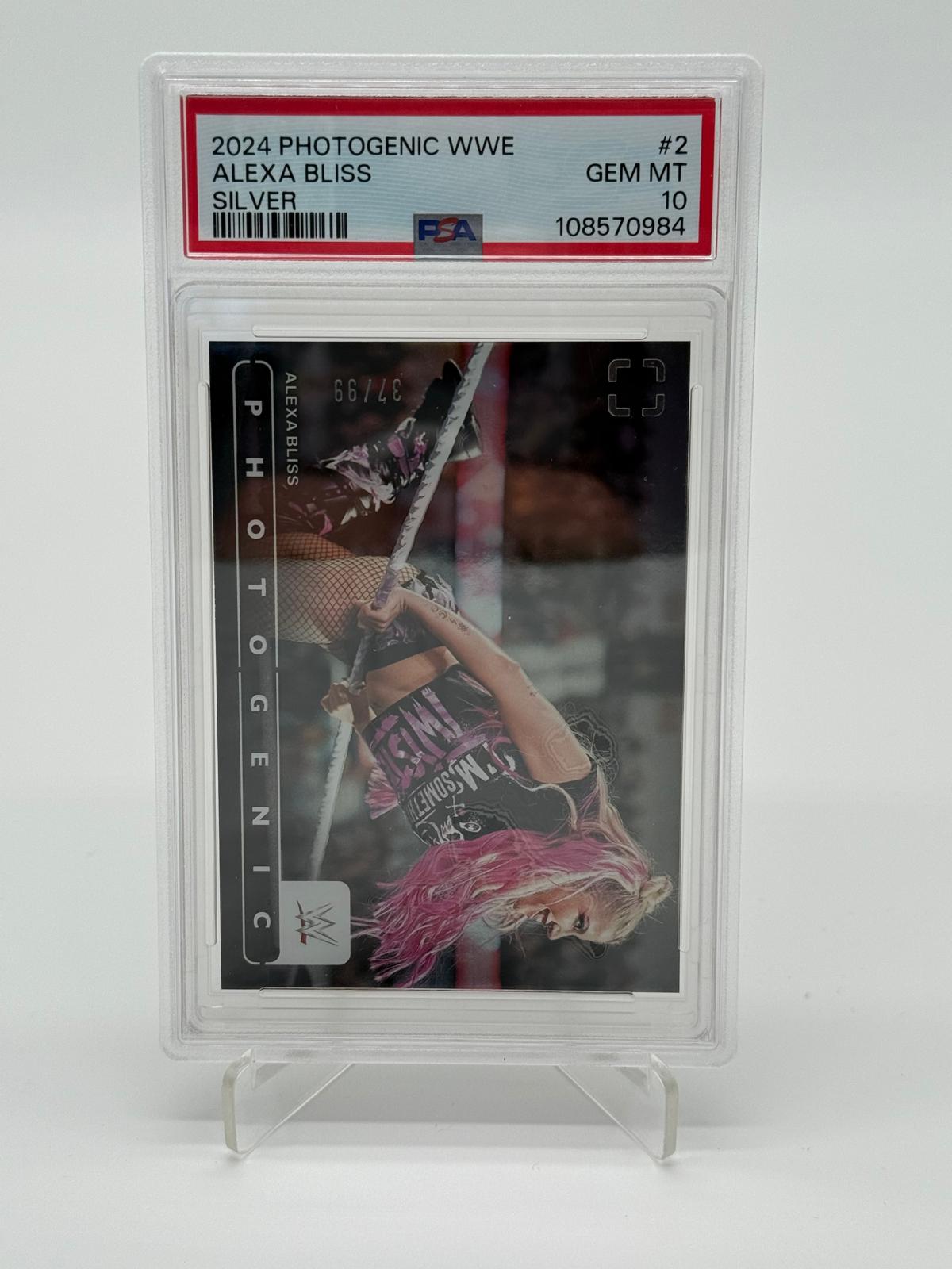 2024 Panini Photogenic WWE Alexa Bliss /99 Silver PSA 10