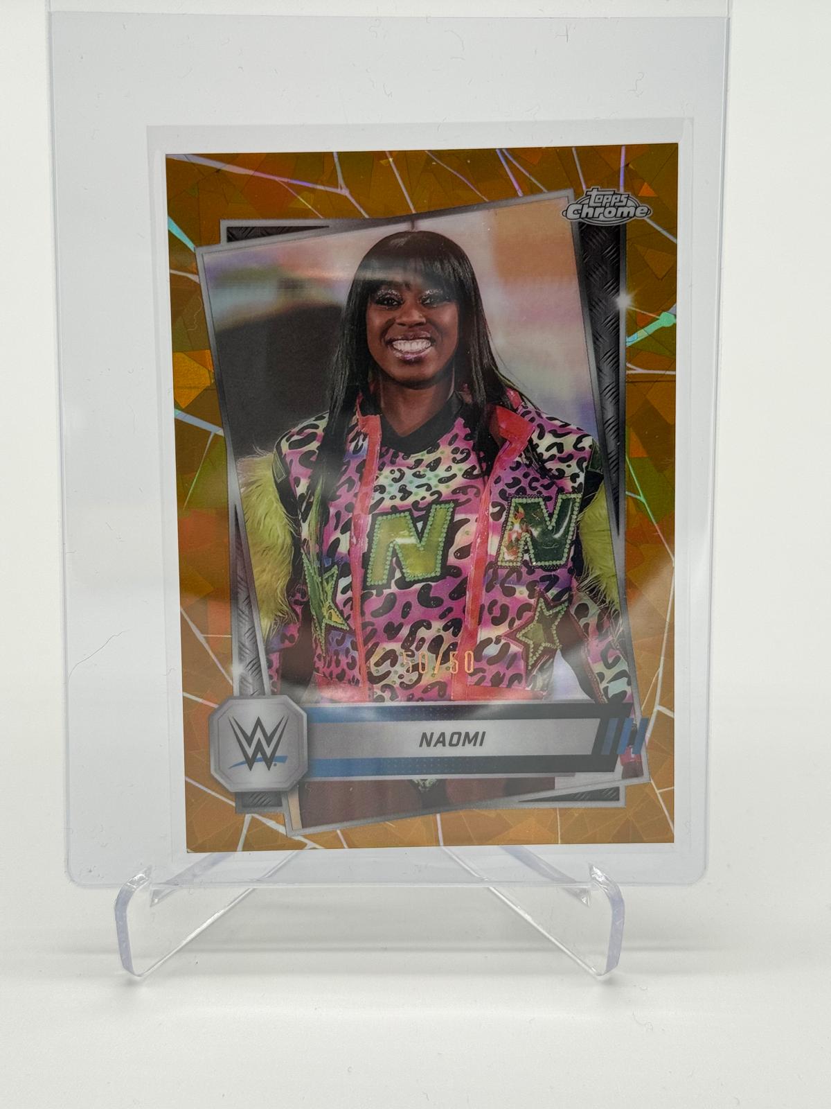 2025 Topps Chrome WWE Sapphire Naomi /50