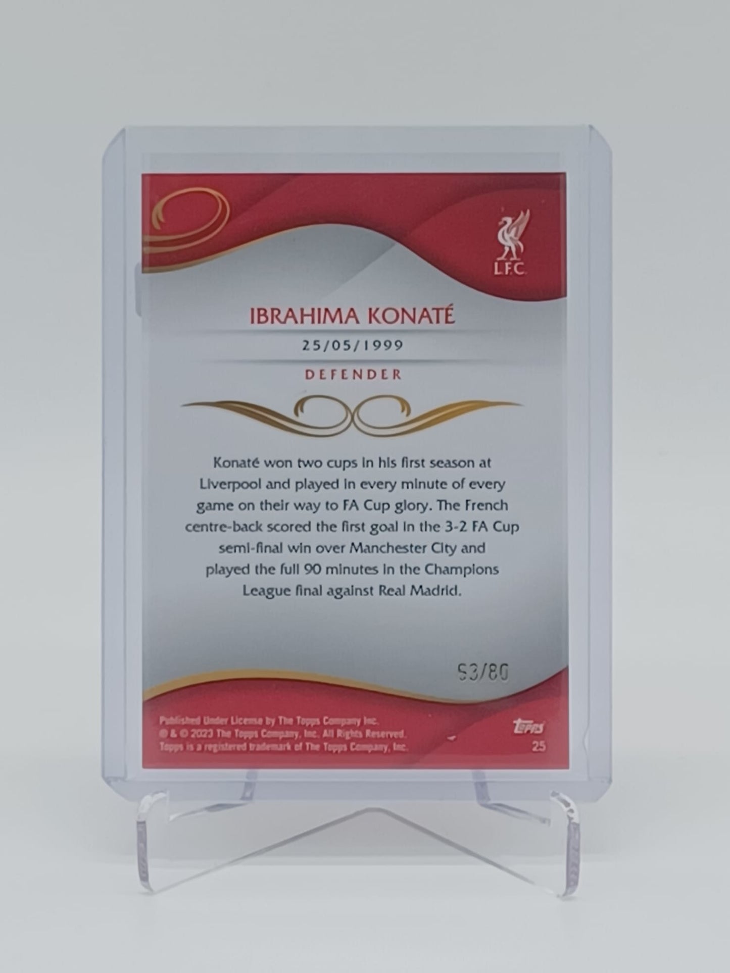 2022/23 Liverpool FC Lineage / Ibrahima Konaté /80