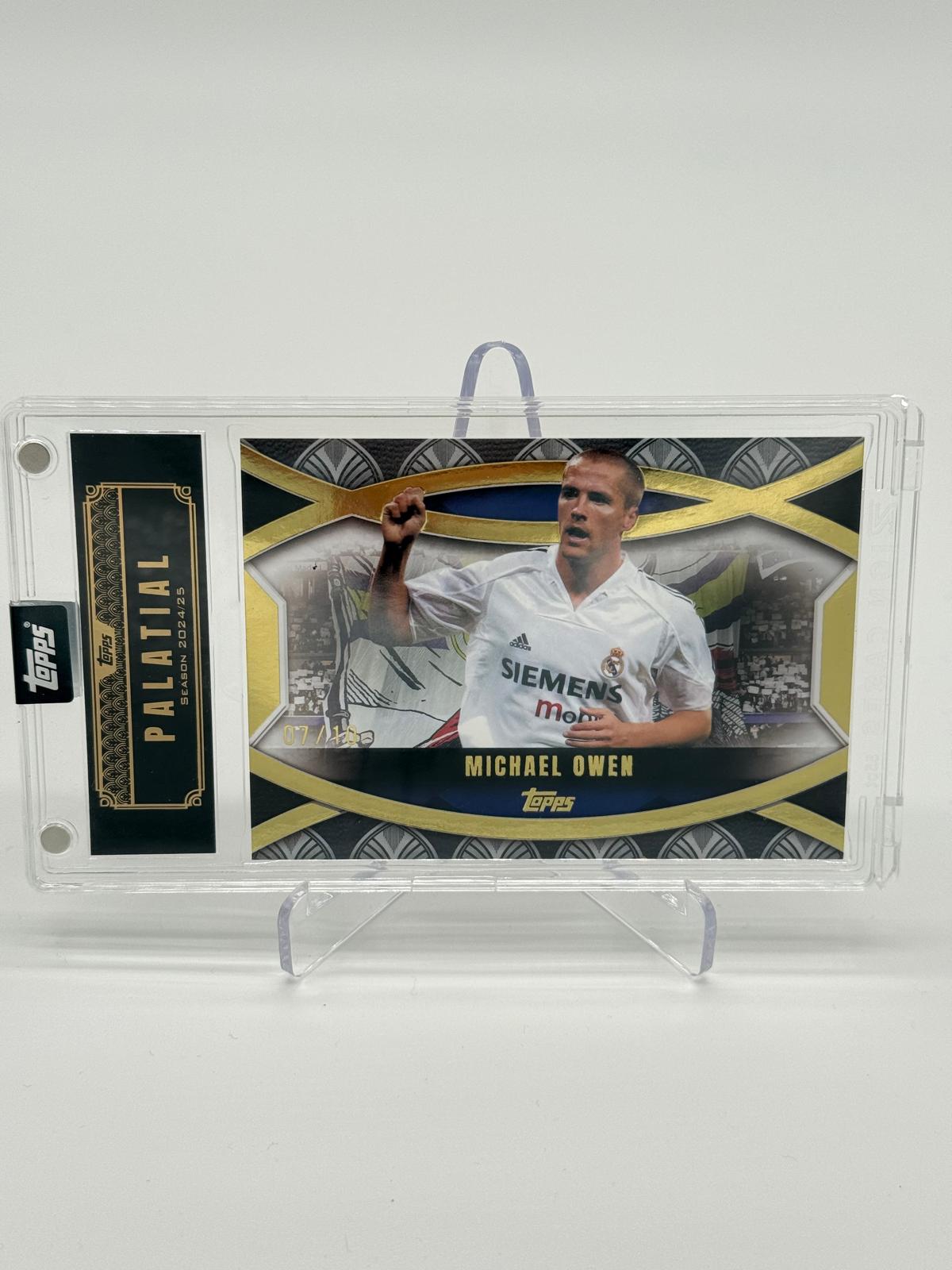 2024-25 Topps Real Madrid Palatial Michael Owen /10