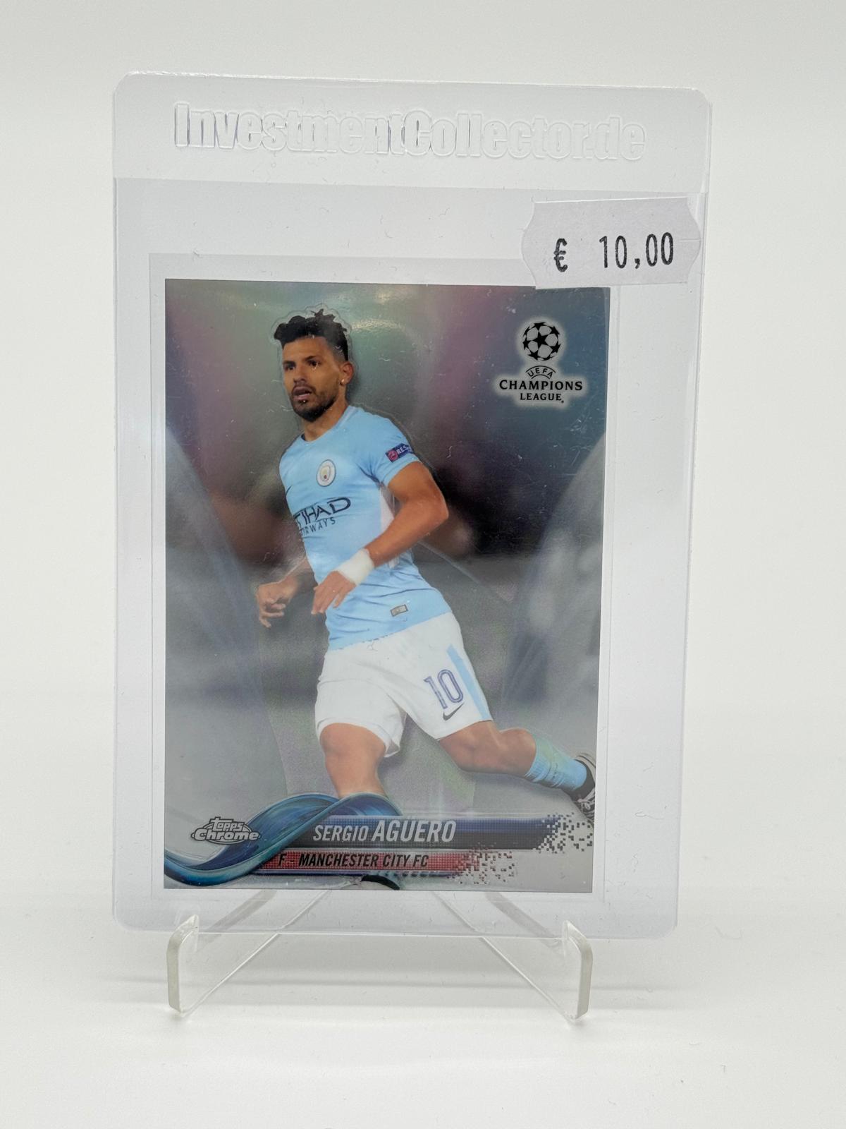 2017 Topps Chrome UCL Sergio Aguero Refractor