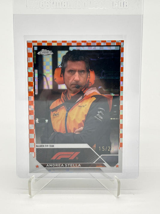 2023 Topps Chrome Formula 1 Andrea Stella /25