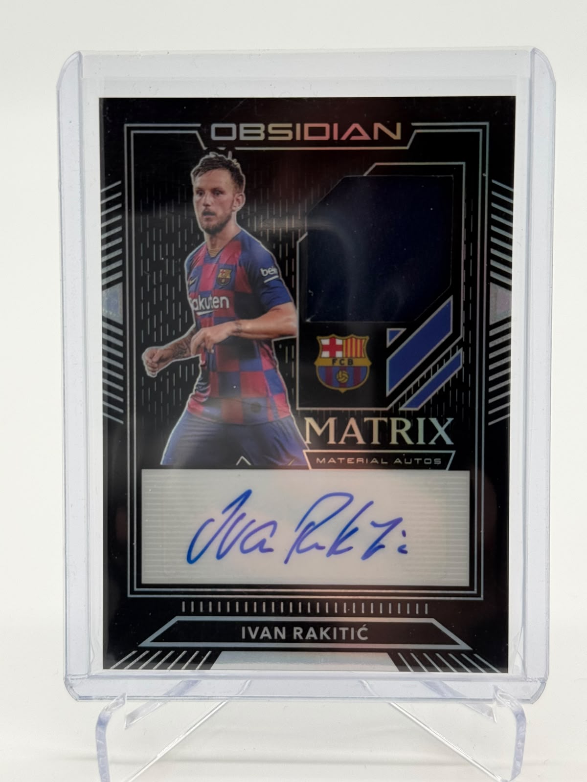 2019-20 Panini Obsidian Soccer Ivan Rakitic RELIC/AUTO 09/99