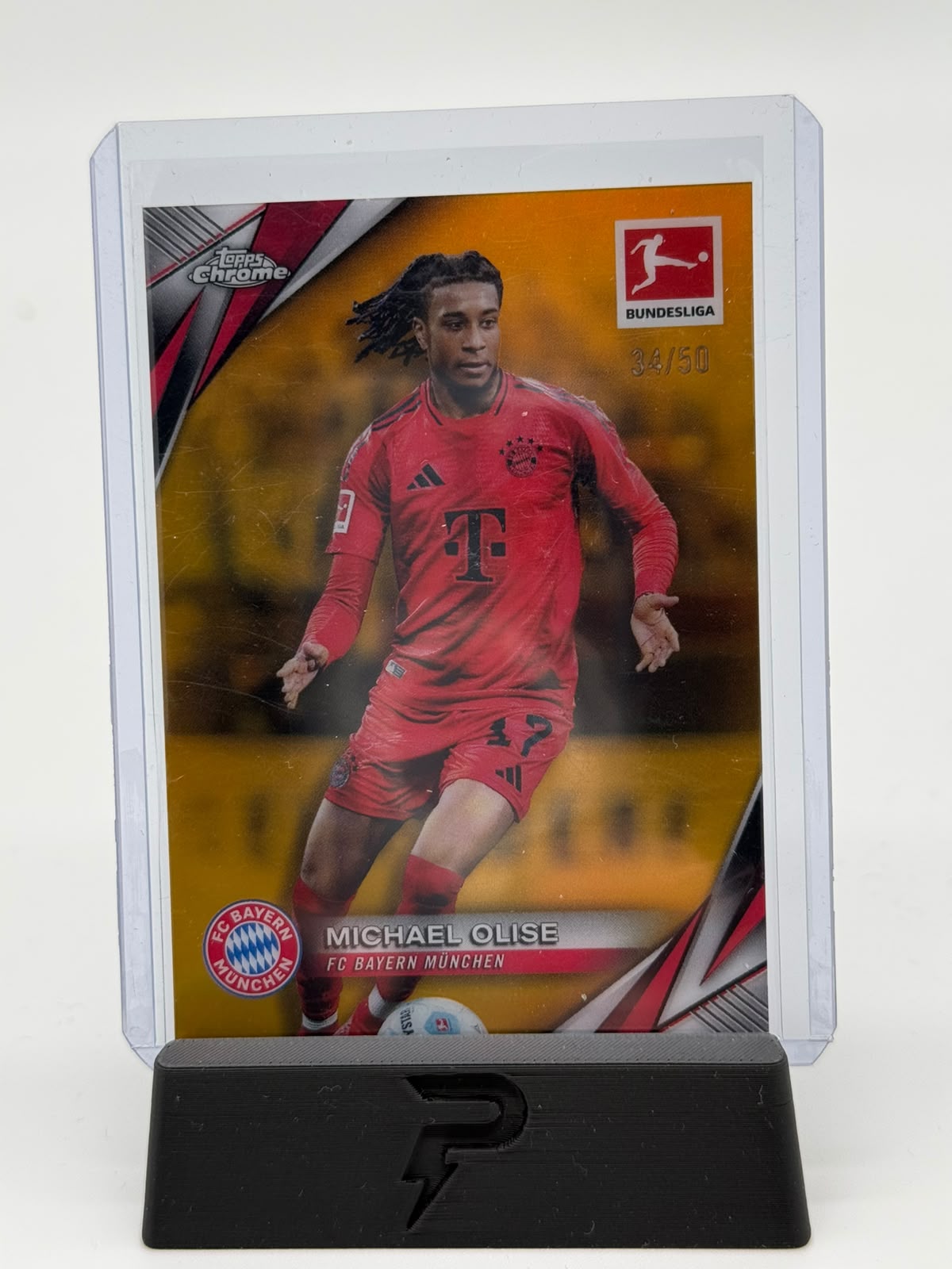 2025 Topps Bundesliga Chrome Michael Olise 34/90