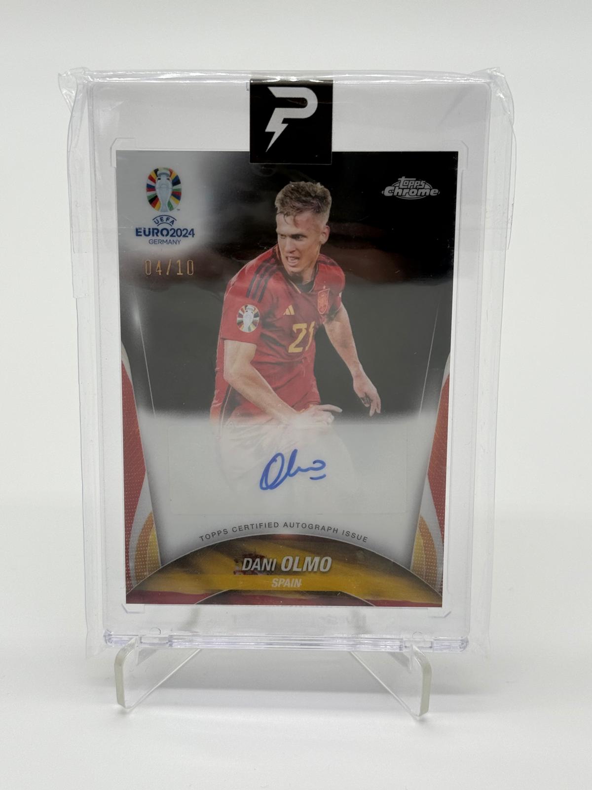 Topps Euro 2024 Chrome Dani Olmo Auto 04/10