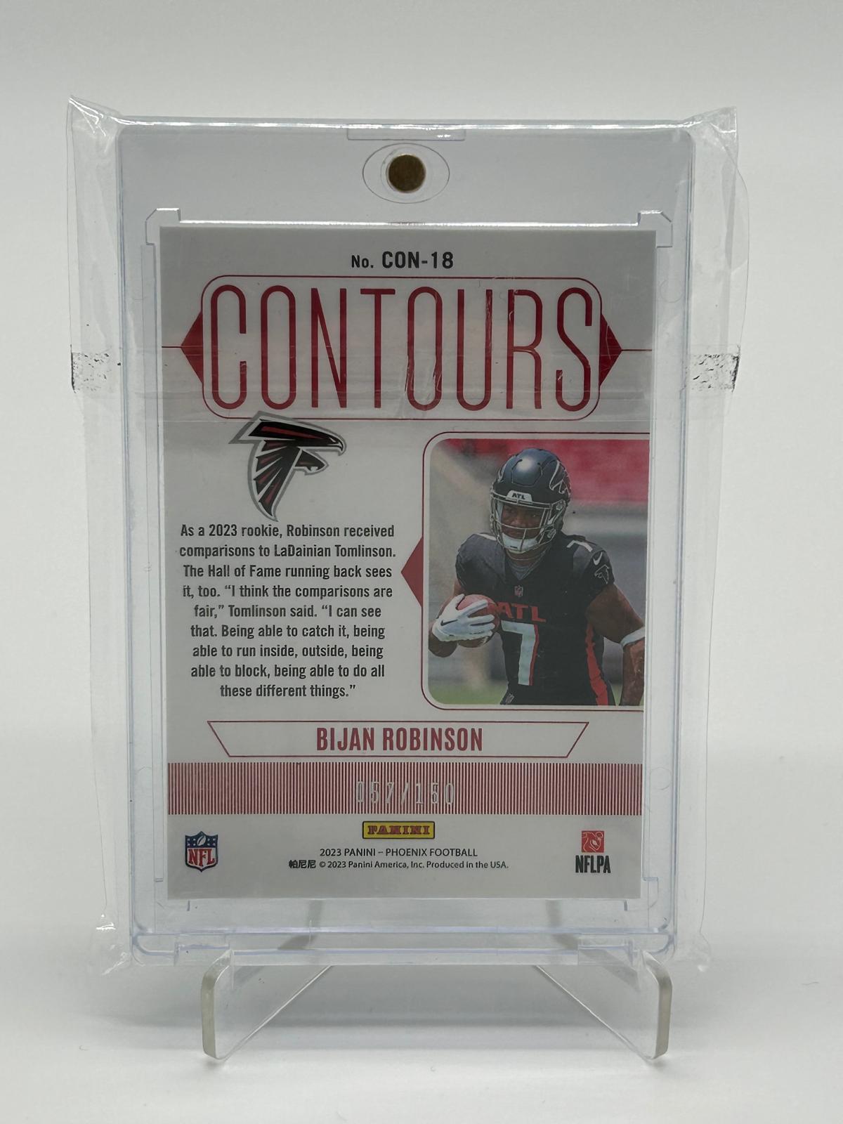 2023 Panini Phoenix Football Bijan Robinson Contours /150