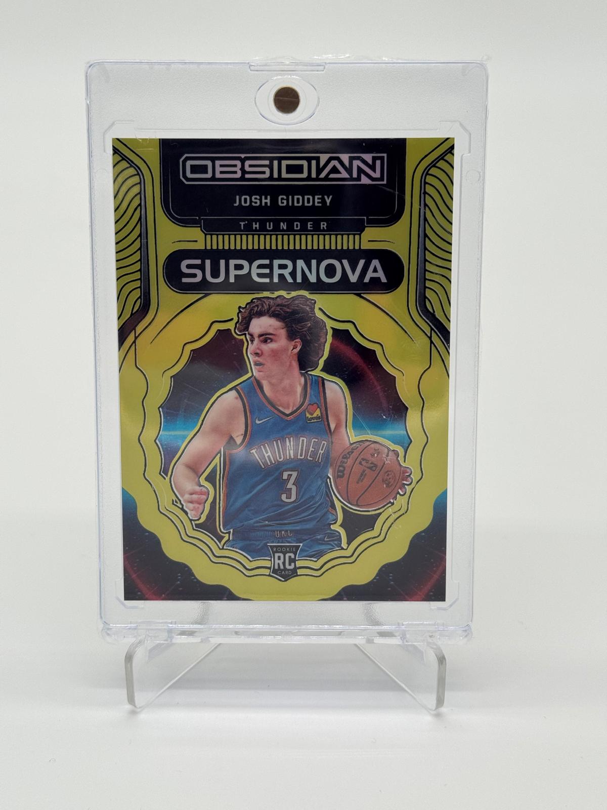 2021-22 Panini Obsidian Basketball Josh Giddey RC Supernova Gold