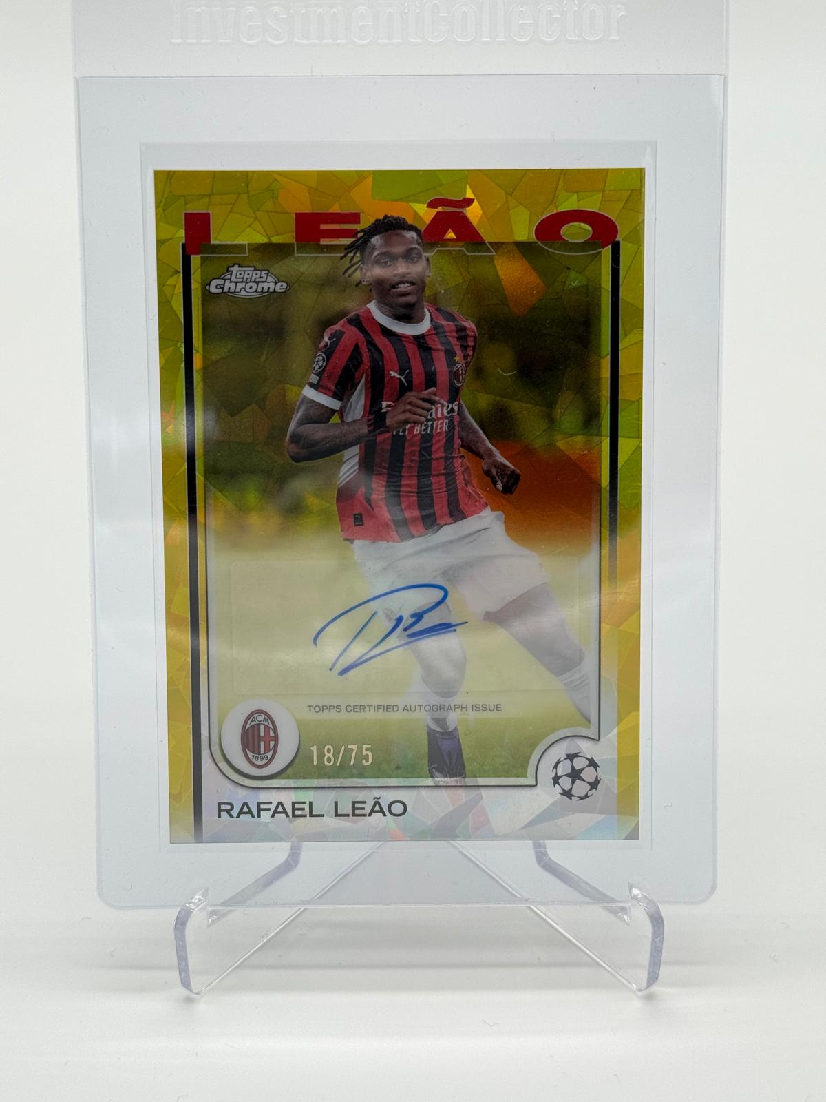 2024-25 Topps Chrome Sapphire Rafael Leo Auto /75