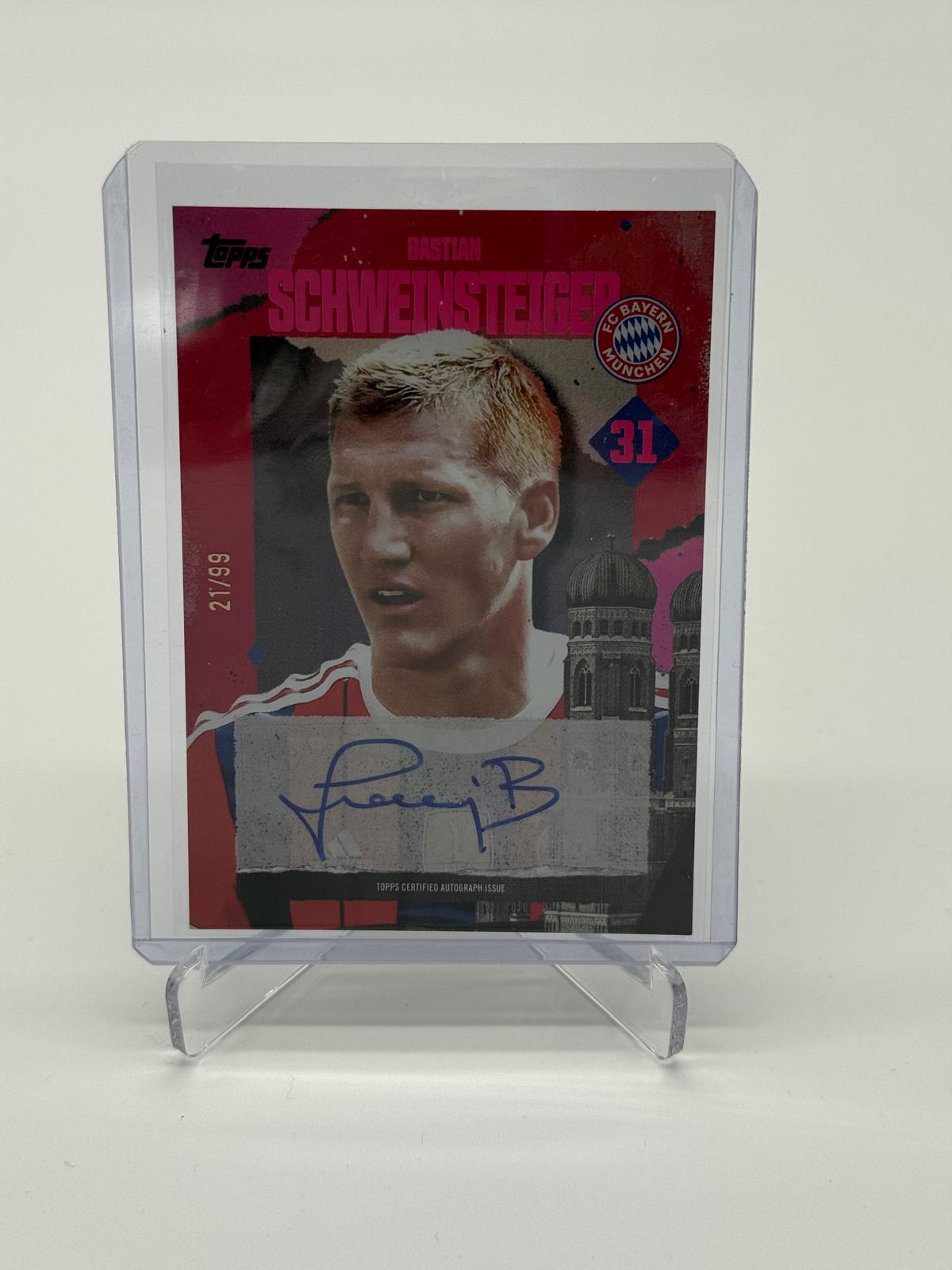 2025 Topps FC Bayern München TS Bastian Schweinsteiger Auto /99