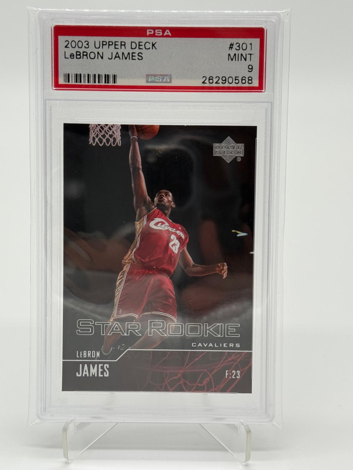 2003 Upper Deck Lebron James RC PSA 9
