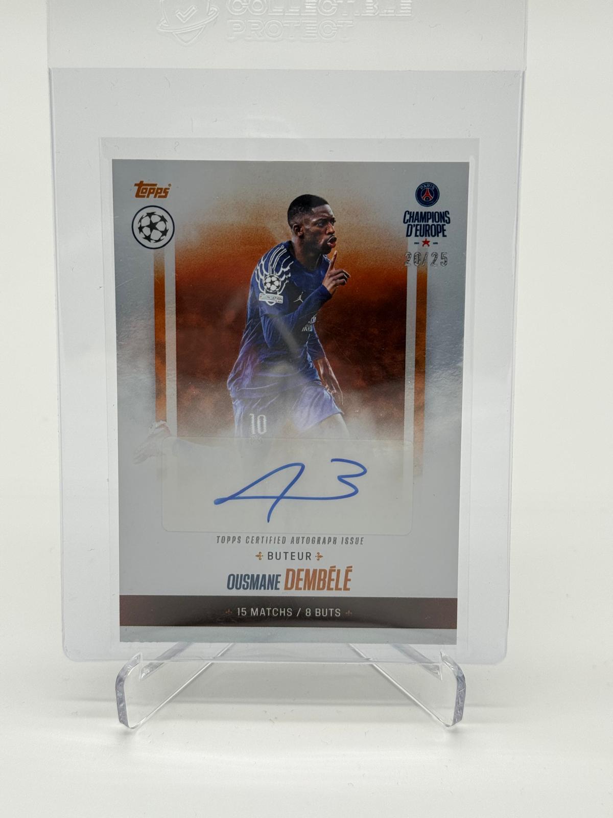 2024-25 Topps Champions D'Europe Ousmane Dembele Auto /25