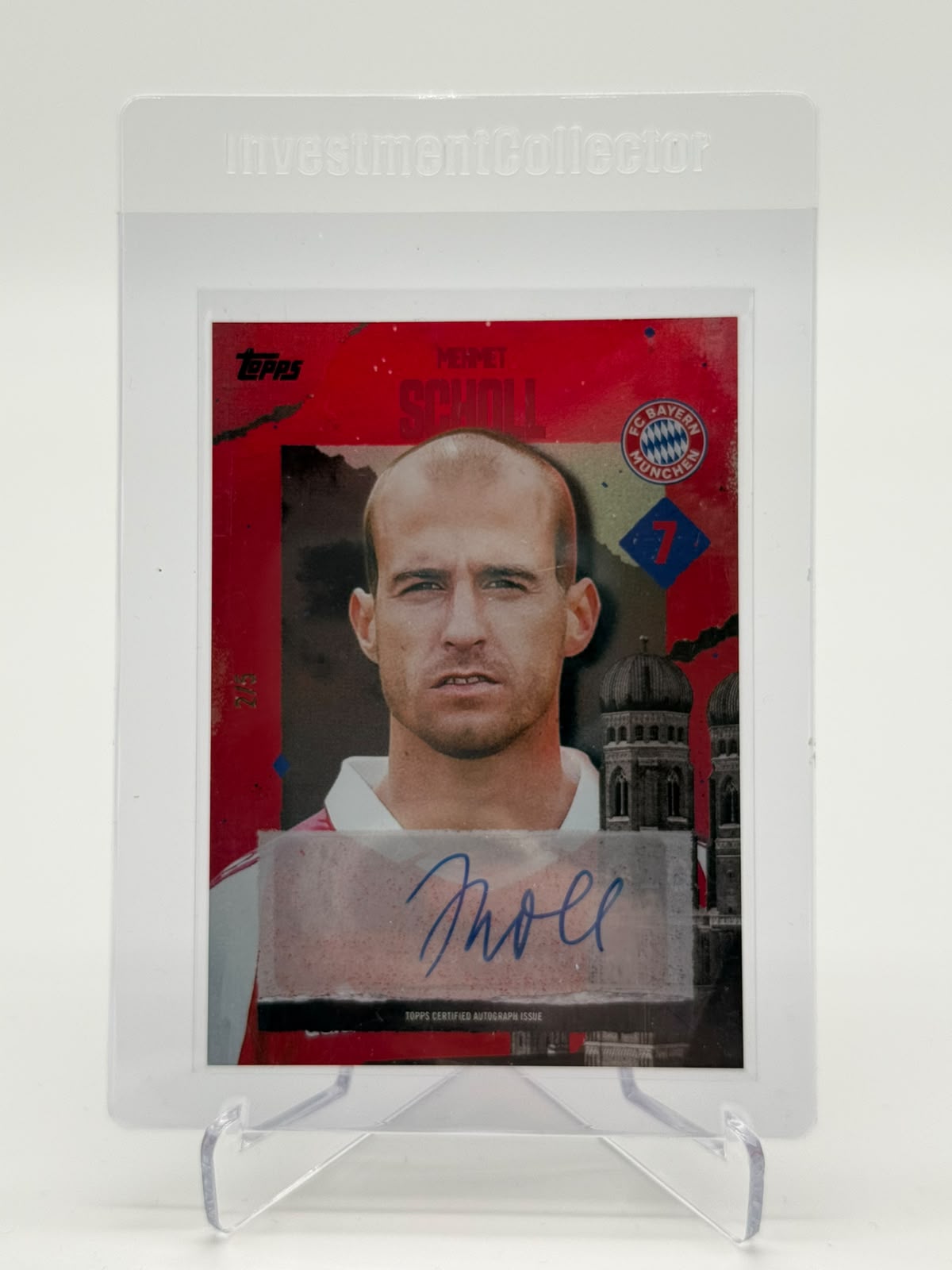 2025 Topps FC Bayern Fanset Mehmet Scholl Auto 2/5