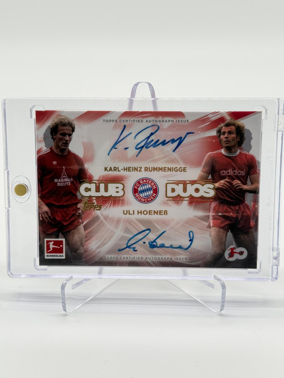 2024 Topps 60Jahre Bundesliga Karl-Heinz Rummenigge/Uli Hoenes Dual Auto