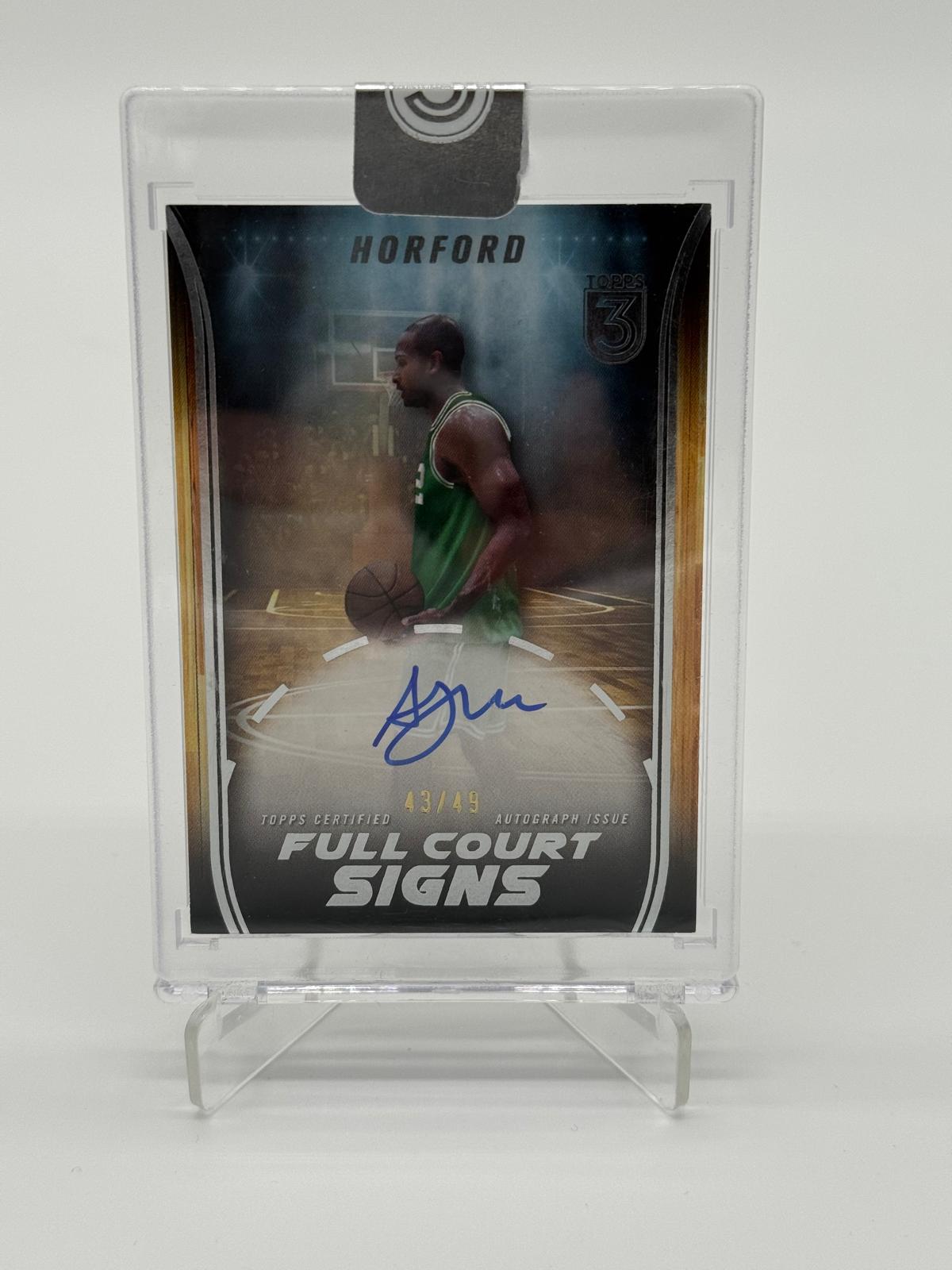 2024 Topps Three Basketball Al Horford Full Court Signature /49