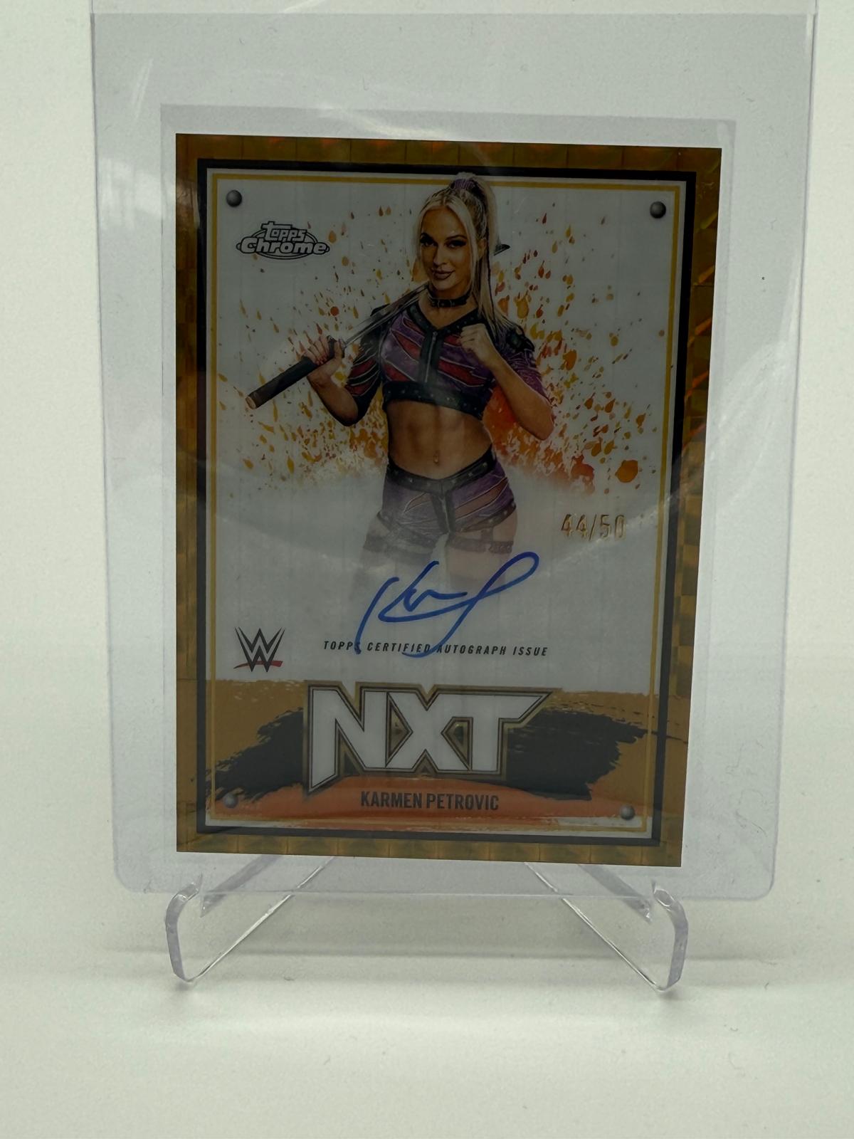 2025 Topps Chrome WWE Karmen Petrovic Auto /50