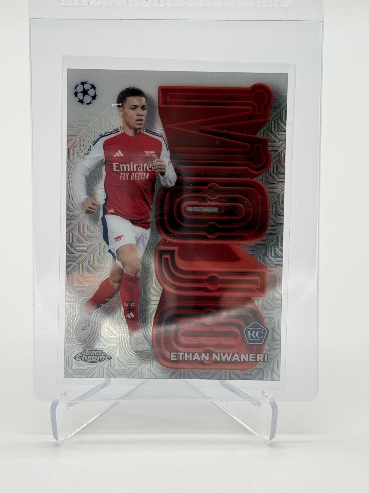 2025 Topps Chrome Ethan Nwaneri Cas Hit Mojo