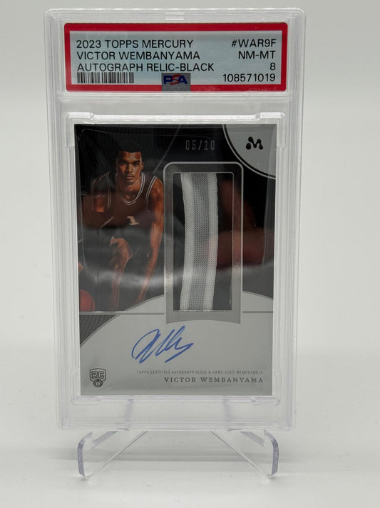 2023 Topps Mercury Victor Wembanyama Autograph Relic Black /10