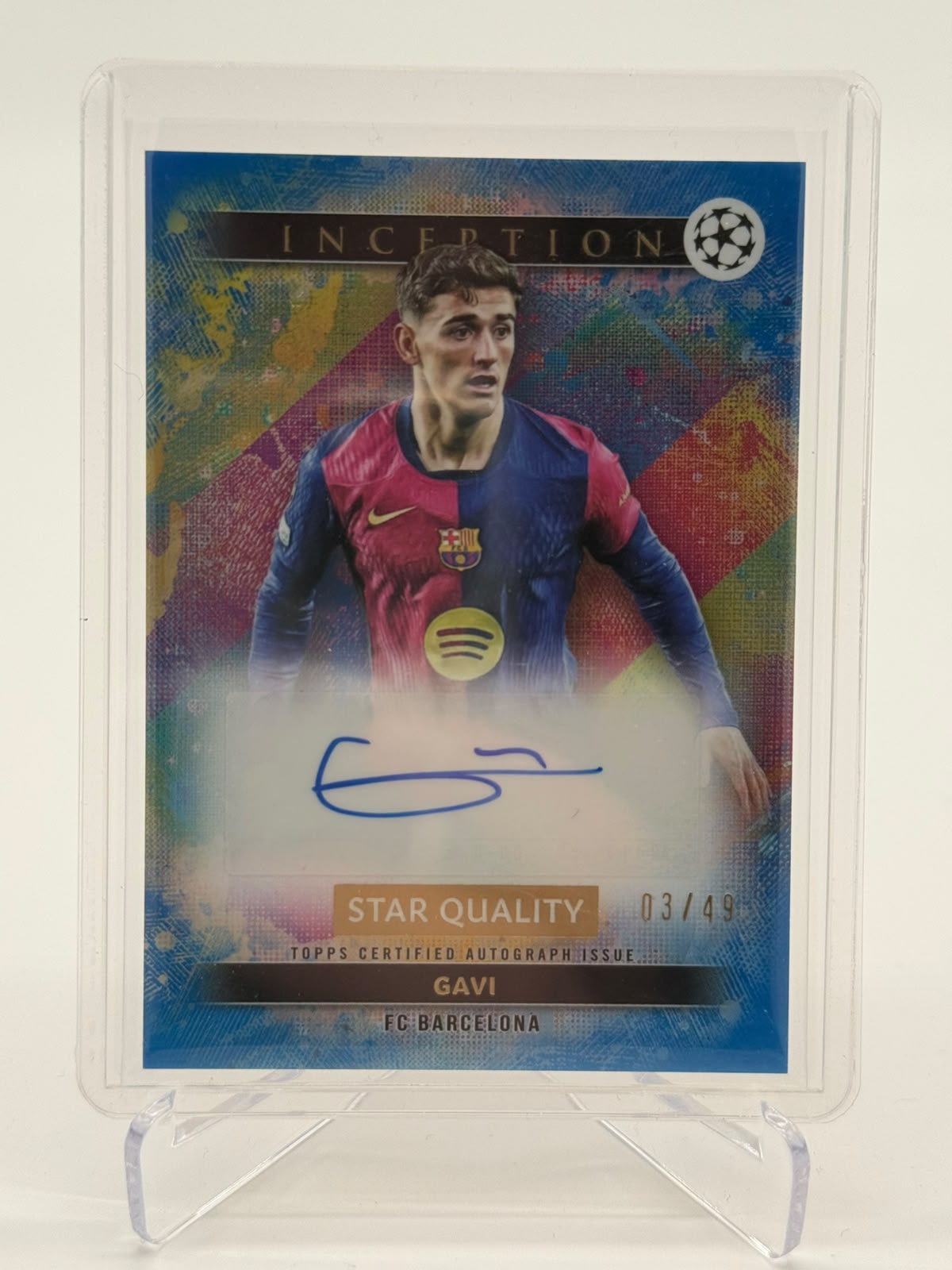 2023 Topps Inception Gavi AUTO 03/49