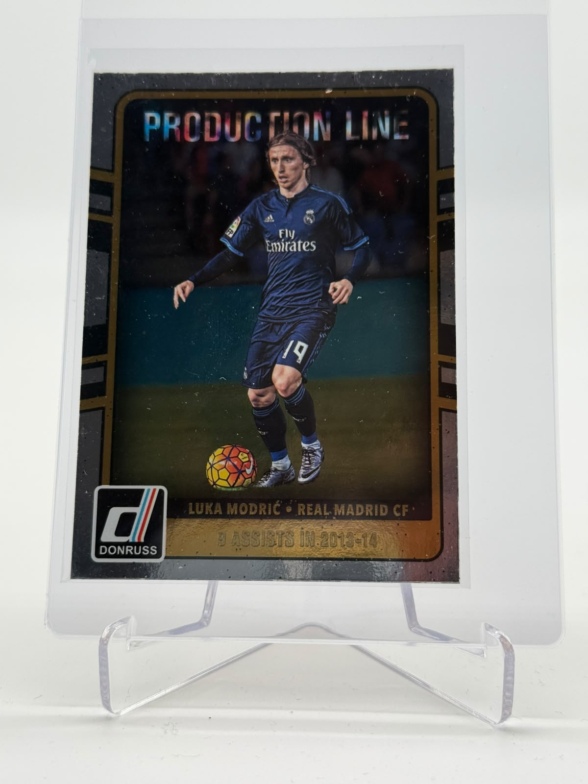 2016-17 Panini Donruss Luka Modric Production Line Silver