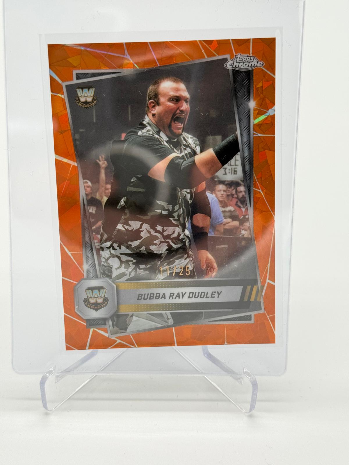 2025 Topps Chrome WWE Sapphire Bubba Ray Dudley /25
