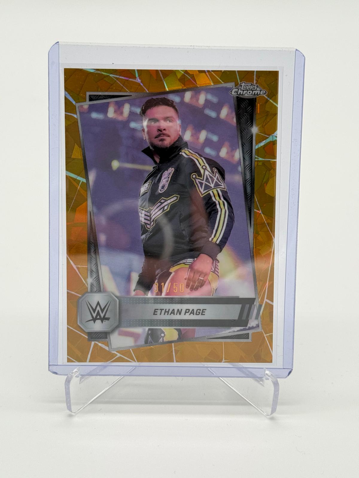 2025 Topps Chrome WWE Sapphire Ethan Page /50