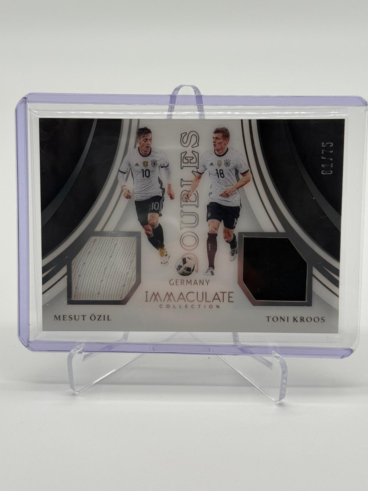 2017 Panini Immaculate Mesut Özil/Toni Kroos Dual Relic 61/75