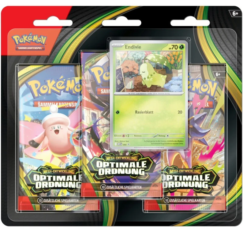 Pokémon Mega-Entwicklung Optimale Ordnung 3-Pack-Blister DE (SEALED)