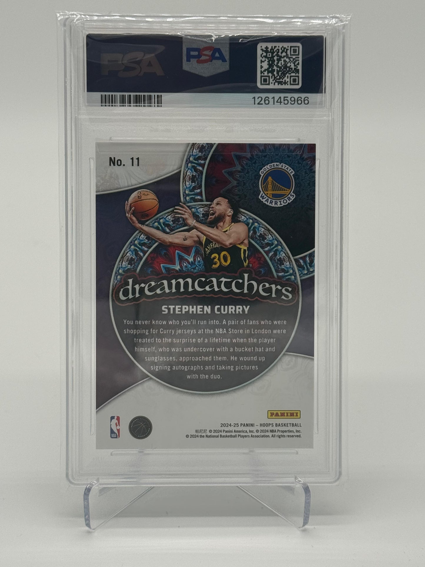 2024 Panini Hoops Stephen Curry Dreamcatchers SSP PSA 10