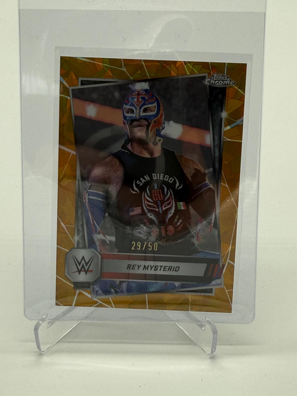 2025 Topps Chrome WWE Sapphire Rey Mysterio /50