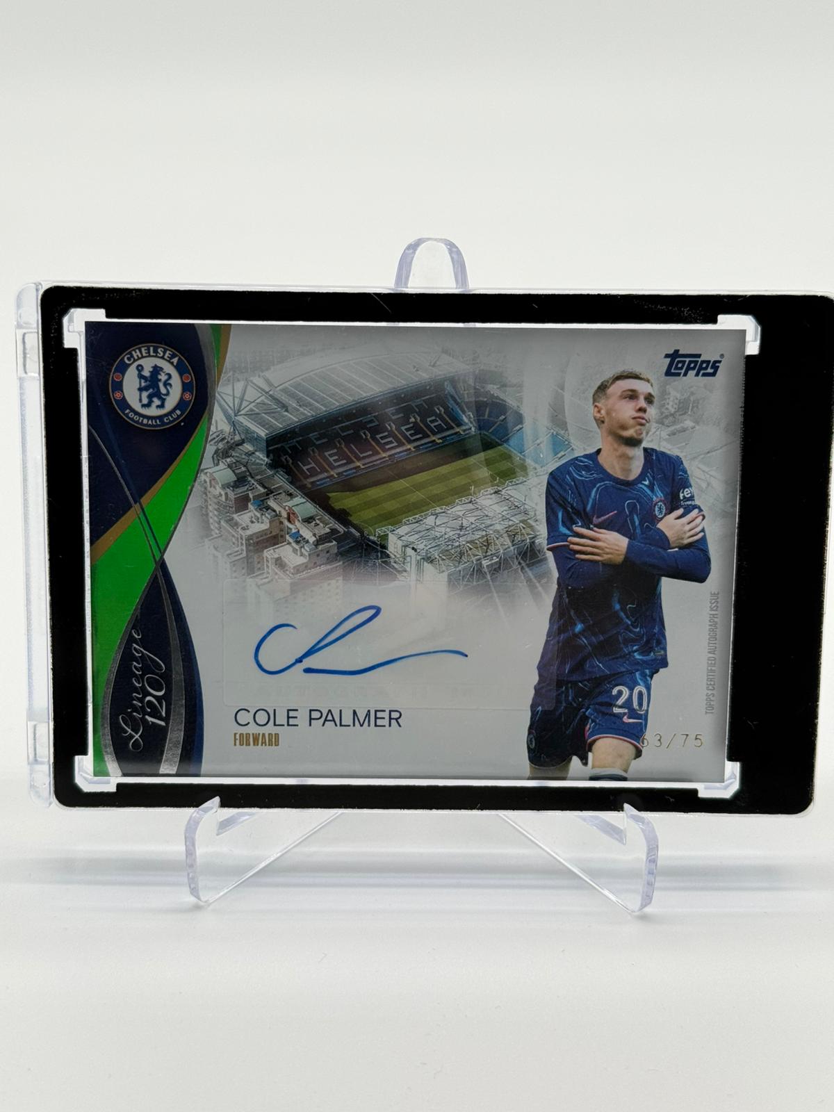2024/25 Topps Lineage Chelsea Cole Palmer Autograph 63/75