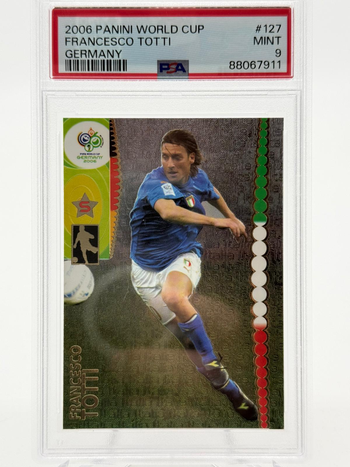 2006 Panini World Cup Francesco Totti PSA 9