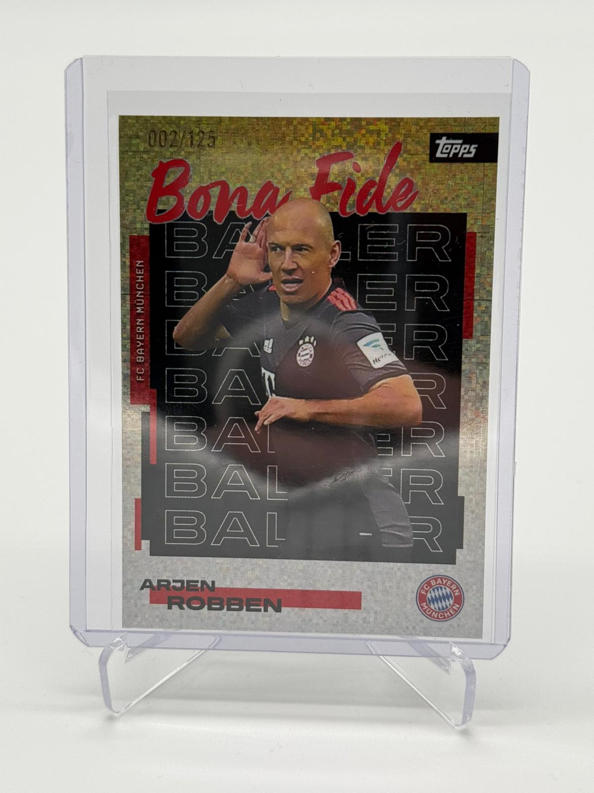 2025 Topps FC Bayern Teamset Arjen Robben Bona Fide 002/125