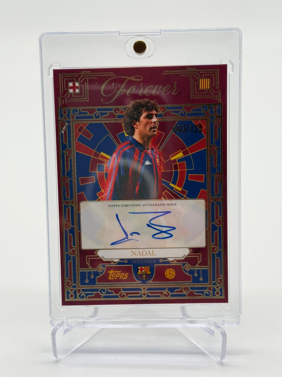 2026 Topps Barcelona Forever Nadal Autogramm 063/125